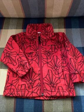 Columbia Kids 18 Months Red Geometric Fleece Jacket